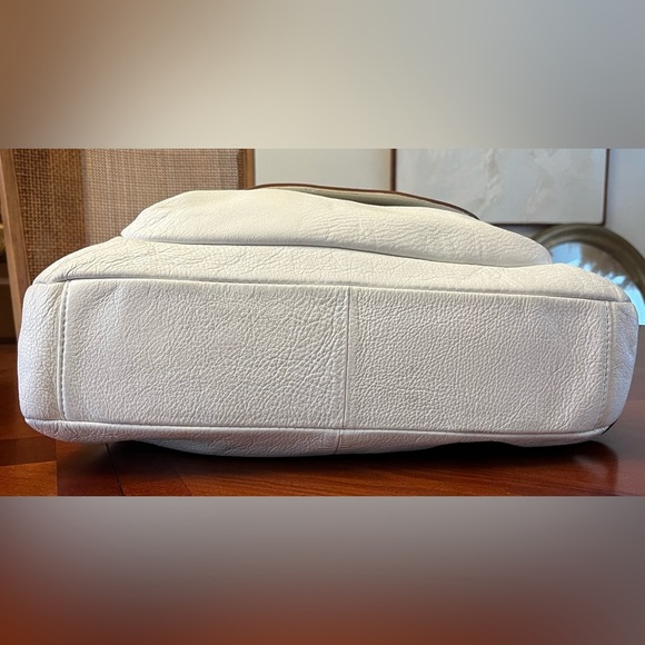 Emma Fox Hobo Bag Leather White XL - Picture 5 of 12